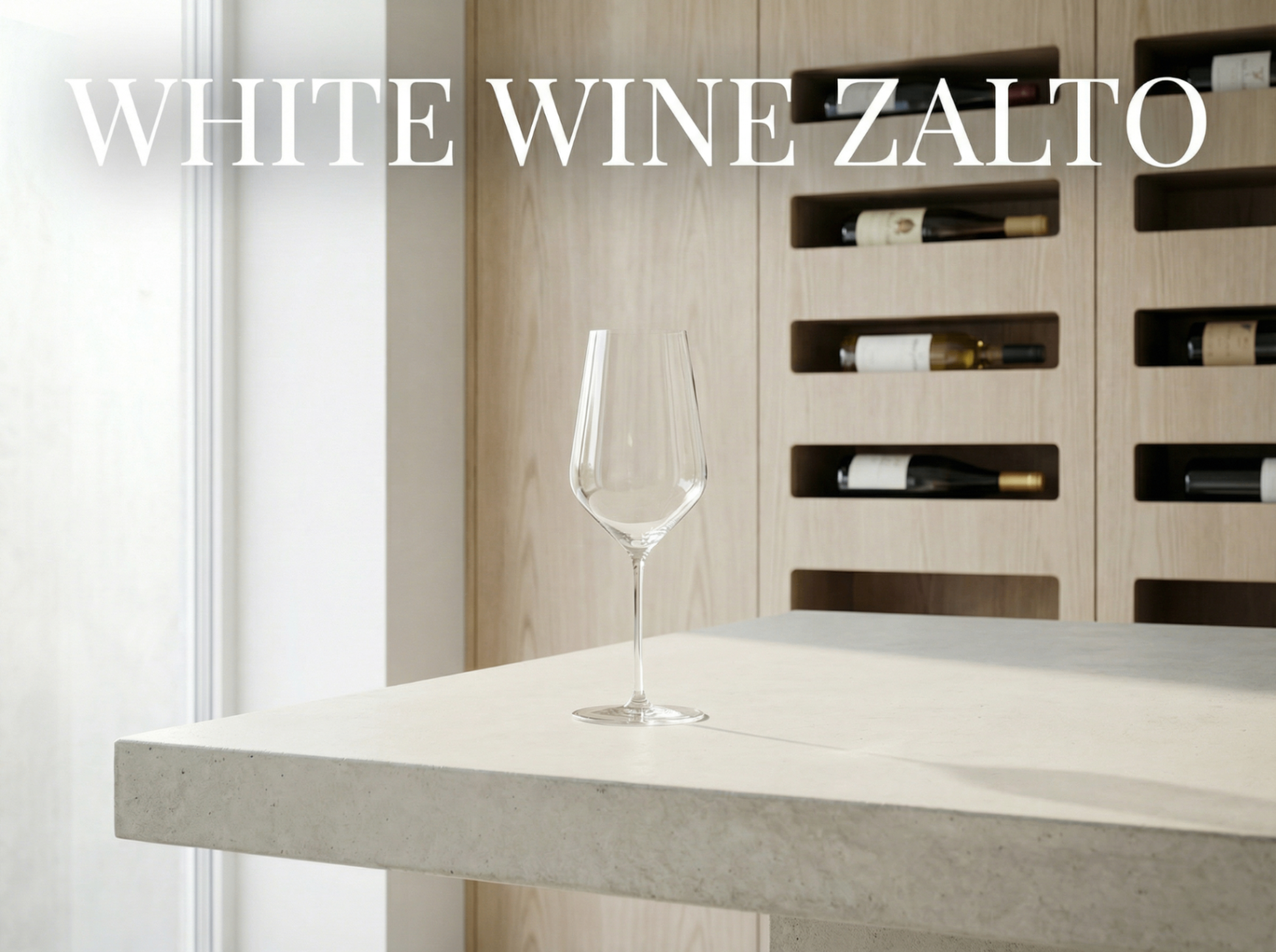 Zalto White Wine - Premium crystal wine glass for Chardonnay, Riesling. Tapered bowl to preserve freshness and acidity.